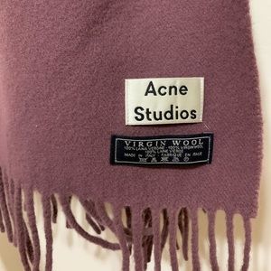 Acne Studios Dusty Purple Wool Scarf